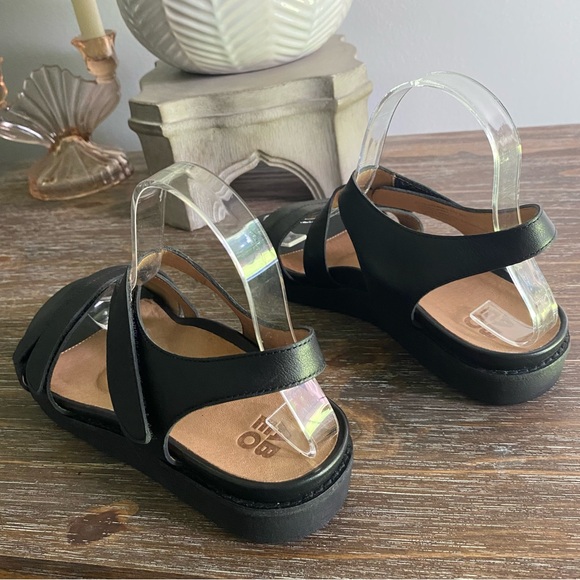 ABEO ‘ Zetta ’ Metatarsal Black Leather Sandals Shoes Women’s 7 - Picture 3 of 9